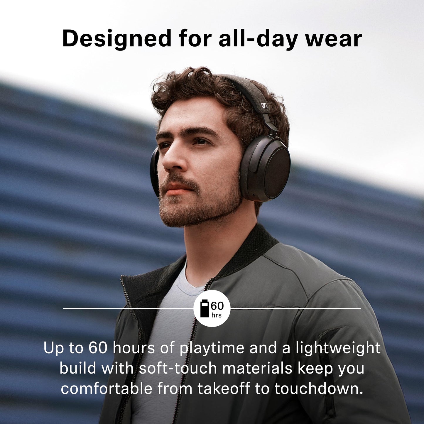 Sennheiser Consumer Audio Momentum 4 Wireless Headphones - Bluetooth Headset for Crystal-Clear Calls with Adaptive Noise Cancellation, 60h Battery Life, Lightweight Folding Design - Black/Copper