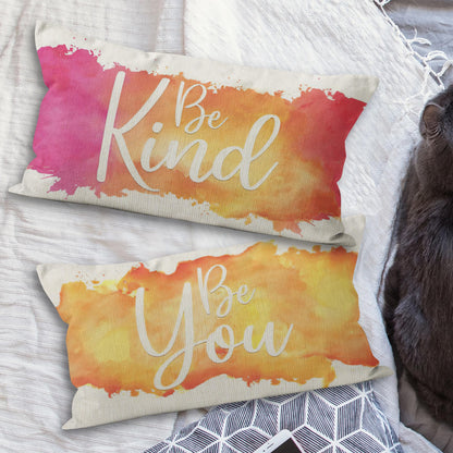 Ursar Inspiring Saying Quote Motivational Phrases Throw Pillow Case, 12 x 20 Inch Set of 6, Gifts Nursery Child Classroom Decoration, Pillows Cover for Sofa Couch Bed, Child Room Decor