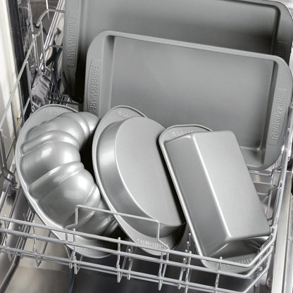 Farberware Nonstick Bakeware 9-Inch Square Cake Pan, Gray