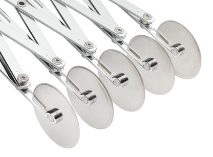 Fantes Expandable 5-Wheel Stainless Steel Dough Cutter, The Italian Market Original since 1906