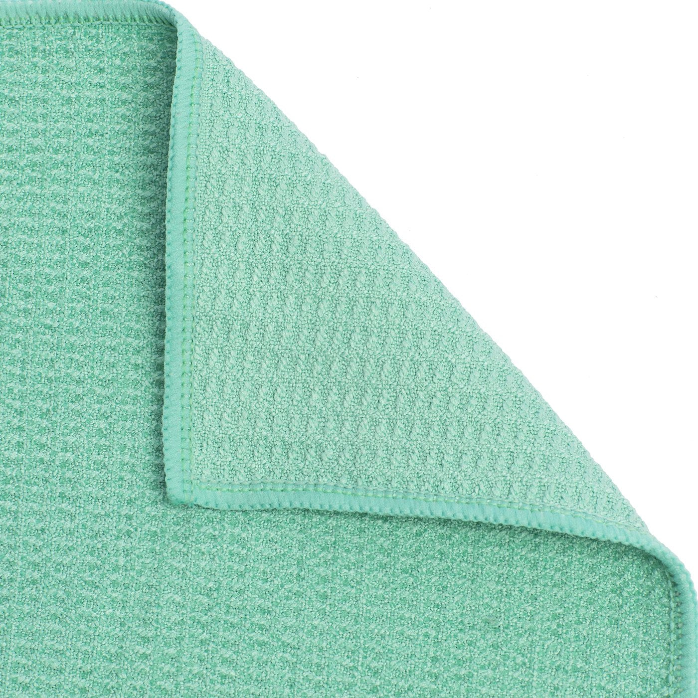 Shandali Hot Yoga Towel Stickyfiber Yoga Towel - Mat-Sized, Microfiber, Silicone Backed, Super Absorbent, Anti-Slip, 24" x 72" - Bikram Yoga - Exercise, Fitness, Pilates - Jade Green