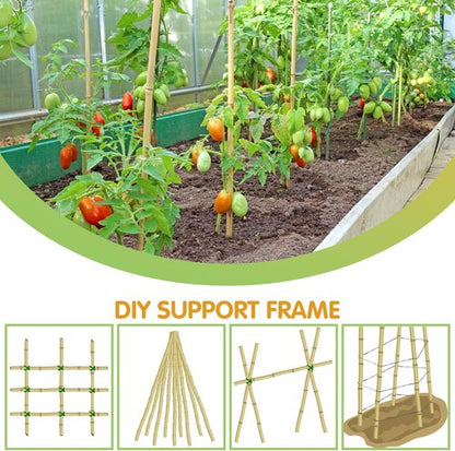 GAGINANG Bamboo Garden Stakes - 3FT Sturdy Natural Support for Climbing Plants | 25 Pcs Set