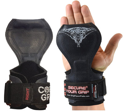 Cobra Grips PRO Weight Lifting Gloves Heavy Duty Straps Alternative Power Lifting Hooks for Deadlifts Adjustable Neoprene Padded Wrist Support Bodybuilding
