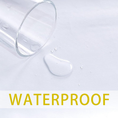 sancua 100% Waterproof Rectangle PVC Tablecloth - 60 x 60 Inch - Oil Proof Spill Proof Vinyl Table Cloth, Wipe Clean Table Cover for Dining Tables, Buffet Parties and Camping, White