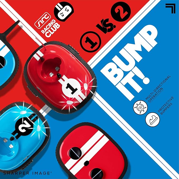 Sharper Image Road Rage Remote Control Cars Mini RC Speed Ejector Bumper Cars 2 Player Head to Head Battle Game with Ejecting Drivers Sounds &amp Lights Fun Indoor Kids Toys for Ages 6 and Up