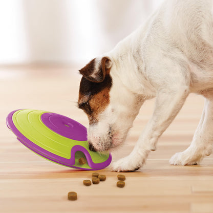 Outward Hound by Nina Ottosson Dog Treat Maze Dog Puzzle Enrichment Toy, Level 2 Intermediate, Green