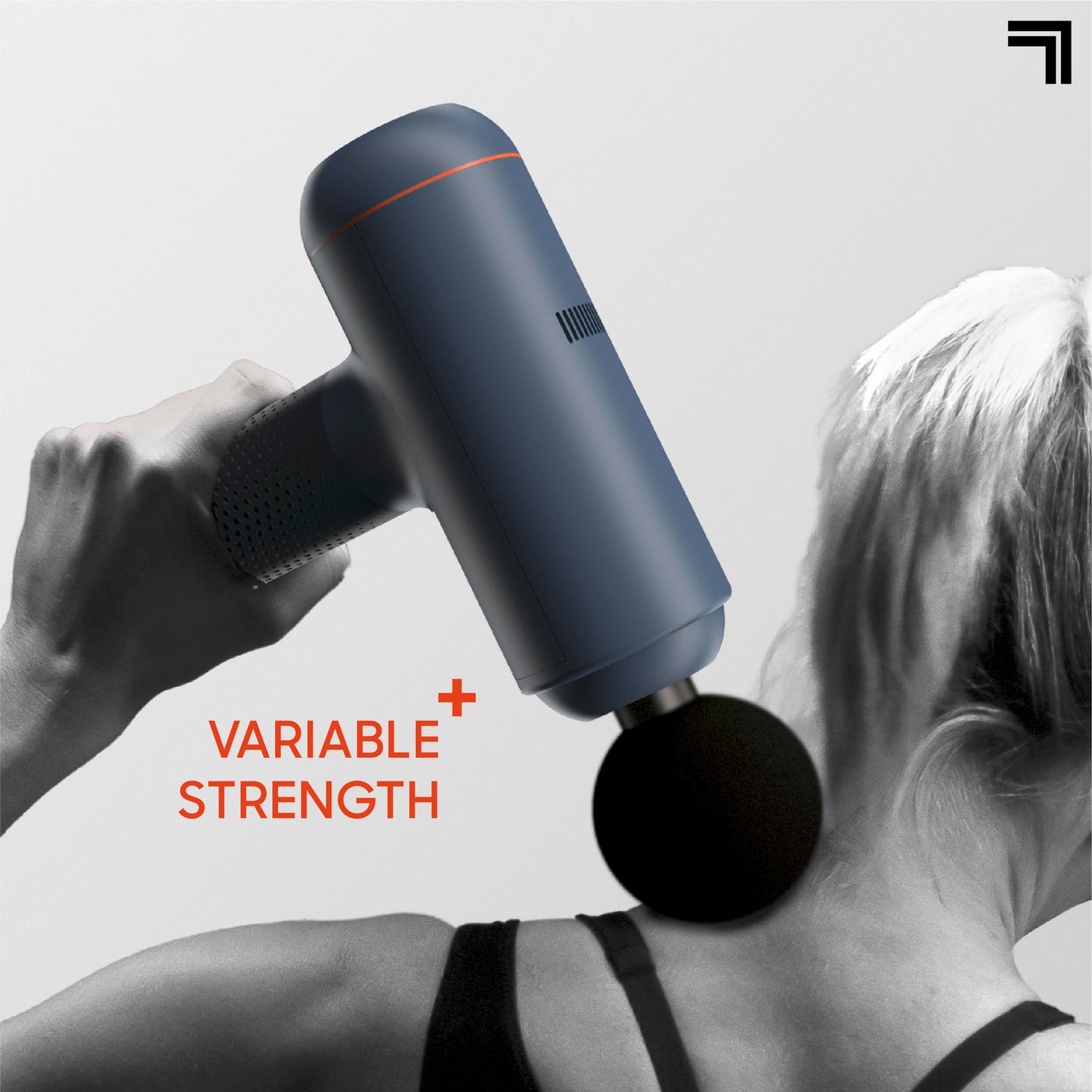 Sharper Image Powerboost Massage Gun – Deep Tissue Percussion Massager| 5 Attachments, 6 Speed| Shoulder Back Leg Muscle Recovery & Pain Relief Massage Tool| Massager Gun| Men & Women Gift
