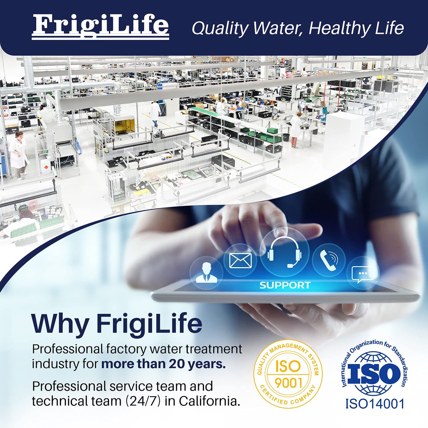 FrigiLife Pitcher Water Filter Replacement with Pur CRF950Z, CRF-950Z, DS-1800Z, PPT700W, CR-1100C, PPT711W, CR-6000C, PPT710W, PPF900Z, Compatible with more PUR Pitchers Dispensers, 6PACK