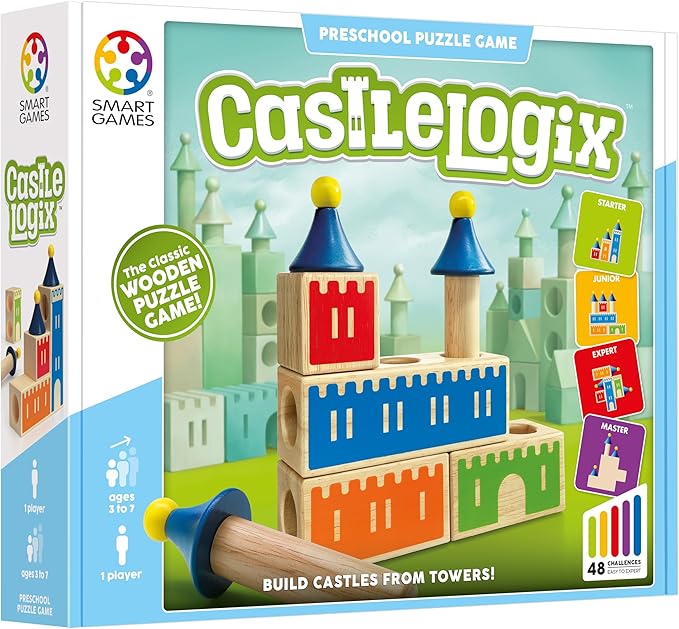 smart games - Castle Logix Preschool Puzzle Game with 48 Challenges 3+ Years