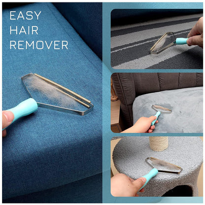 Pet Hair Remover ，Multi Fabric Edge and Carpet Rake Scraper by -Hair Remover for Rugs,Clothes，Couch & Pet Towers