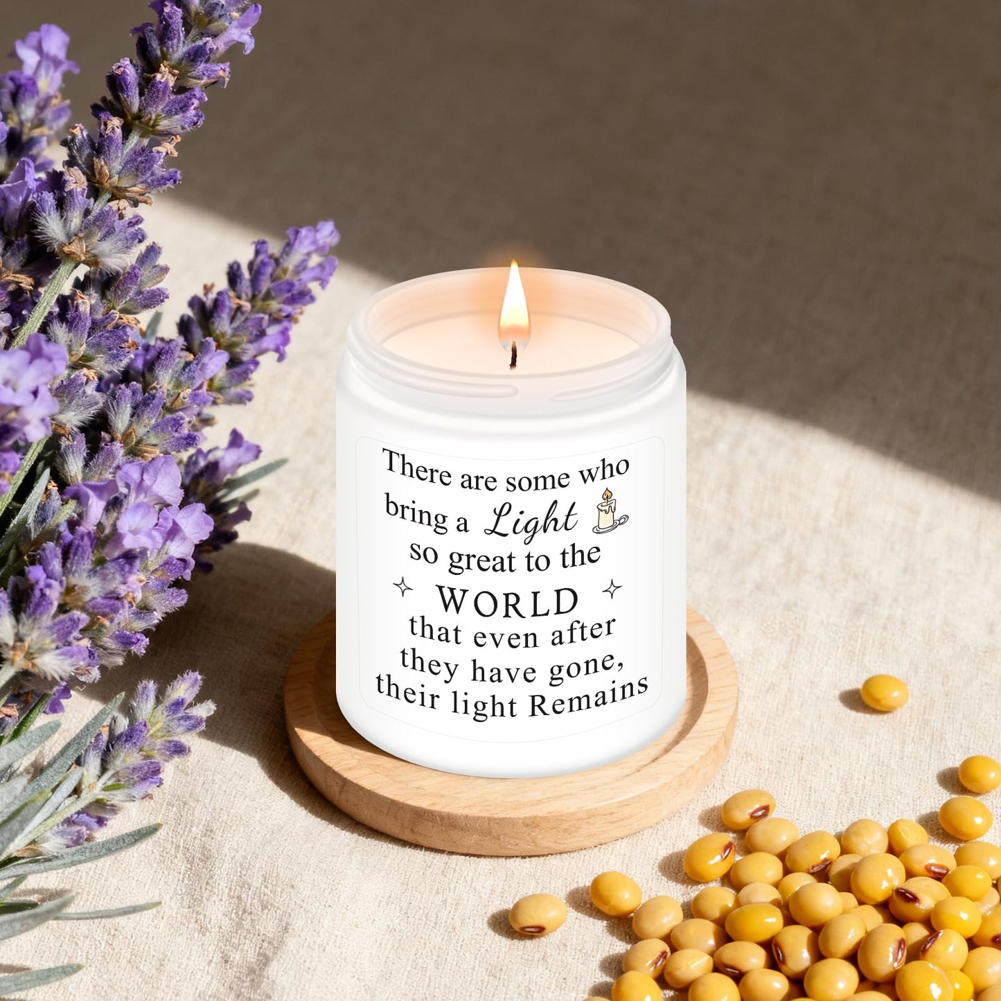 Homsolver Sympathy Gifts, Thoughtful, Remembrance and Condolence Gift, Sympathy Scented Candles