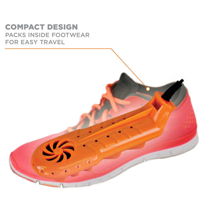 DryGuy Unisex's Travel Dry DX Shoe Dryers, Orange and Black, One Size
