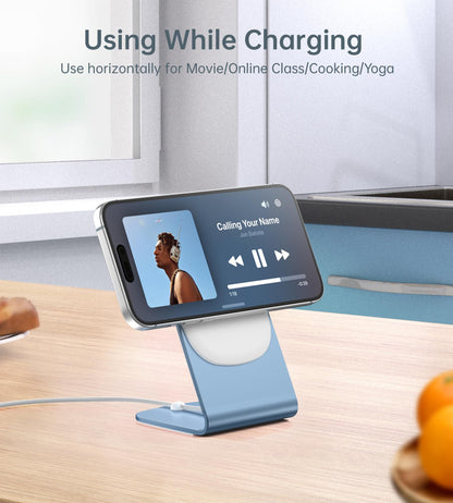 Magnetic Wireless Charger for iPhone 17/16/15/14/13/12 - Mag Charger+20W USB C Adapter, Fast Wireless Charging Stand/Pad with 5ft USB-C Cable for iPhone 17/16/15/14/13/12 Pro Max Plus Mini Air, Airpod