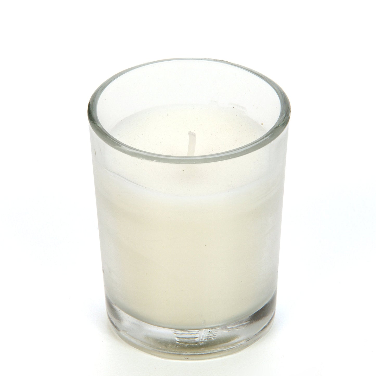 Hosley's Set of 24 Ivory Unscented Glass Filled Votive Candles, Hand Poured Wax Candle Ideal Gifts for Aromatherapy Spa Weddings Birthdays Holidays Party
