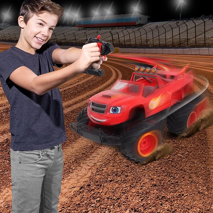 NKOK Blaze and the Monster Machines RC Monster Truck Toy High-Performance Ready-to-Run Remote Control Truck for Kids Off-Road Racing Vehicle