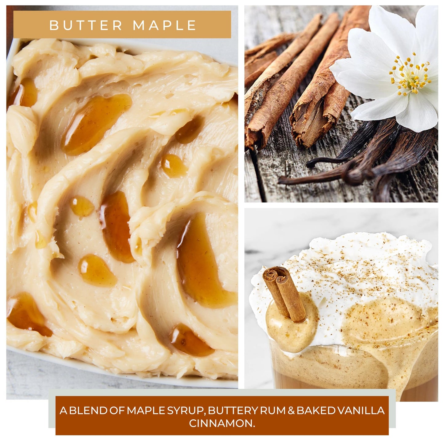 A Cheerful Giver - Butter Maple - 34oz Papa Scented Candle Jar with Lid - Keepers of the Light - 155 Hours of Burn Time, Gift for Women, Brown