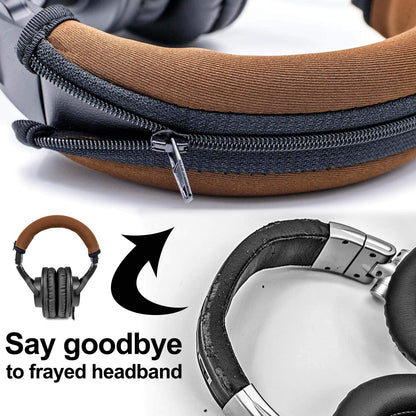 LTYIVABHTTW Replacement Headband Cover Compatible ATH M50X M50 M40X M40 M30X M20X Headphones (Brown)