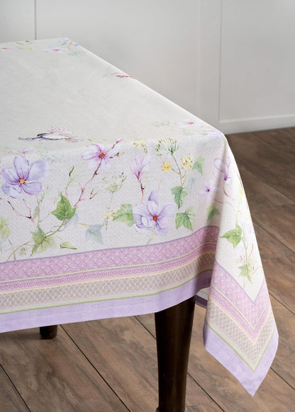 Maison d' Hermine Table Cloth Rectangle Table 100% Cotton 54 x 72 Inches Tablecloth Reusable Decorative for Dining Kitchen Room Farmhouse Home Gifts for Mothers Day Spring Summer - Magnolia Mornings