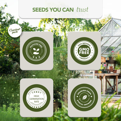 Garden Pack Grow Your Own Kit - 75 Varieties of Herb, Flower and Vegetable Seeds - Gardening Gifts for Men and Women with 30,000 Seeds for Planting