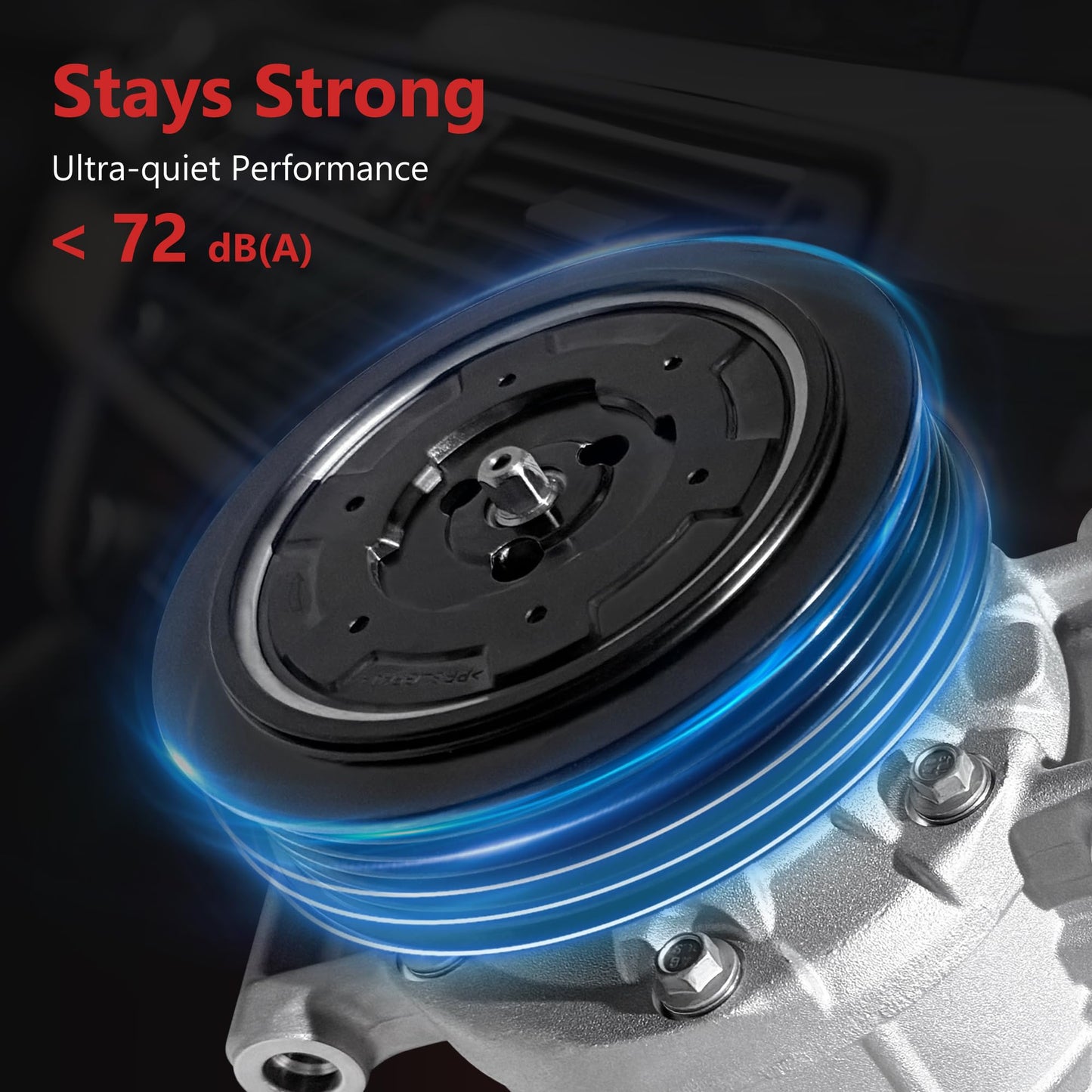 HYR New Air Conditioner AC Compressor with Clutch Compatible with Audi A4 A4 Quattro 2005-2013, Q5 2011-2012, A5 A5 Quattro 2010-2012, A6 2012-2015, A6 Quattro 2013-2015, 1.8L 2.0L 3.2L