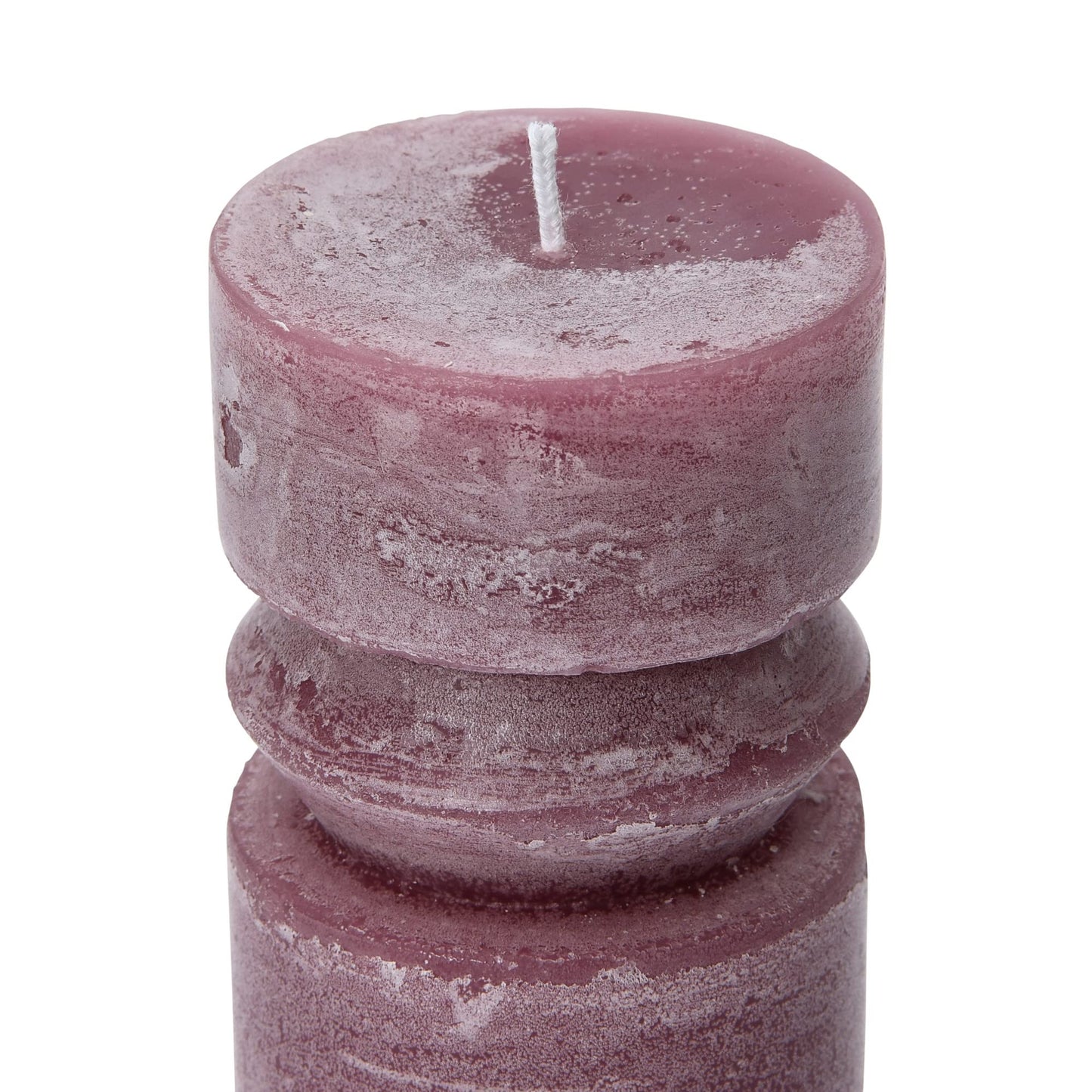 Creative Co-Op Unscented Totem Pillar, Pinot Candles, 3" L x 3" W x 6" H, Purple (Pack of 2)