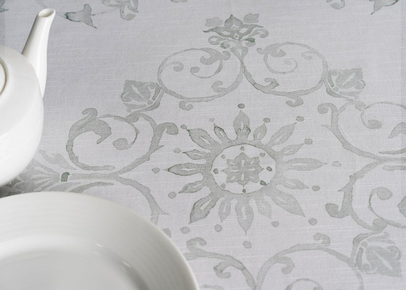 Maison d' Hermine Table Cloth Round Table 100% Cotton 63 Round Inches Tablecloth Reusable Decorative for Dining Kitchen Room Farmhouse Home Gifts for Mothers Day Spring Summer - Cedrat