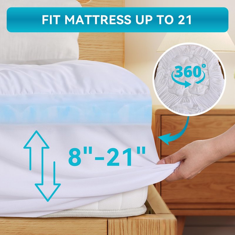 Erdoru Pillow Top 3 Inch Memory Foam Mattress Topper Full, 2 Inch Cooling 5-Zone Gel Memory Foam Plus 1 Inch Down Alternative Pillow Top Mattress Topper, Support for Back Pain