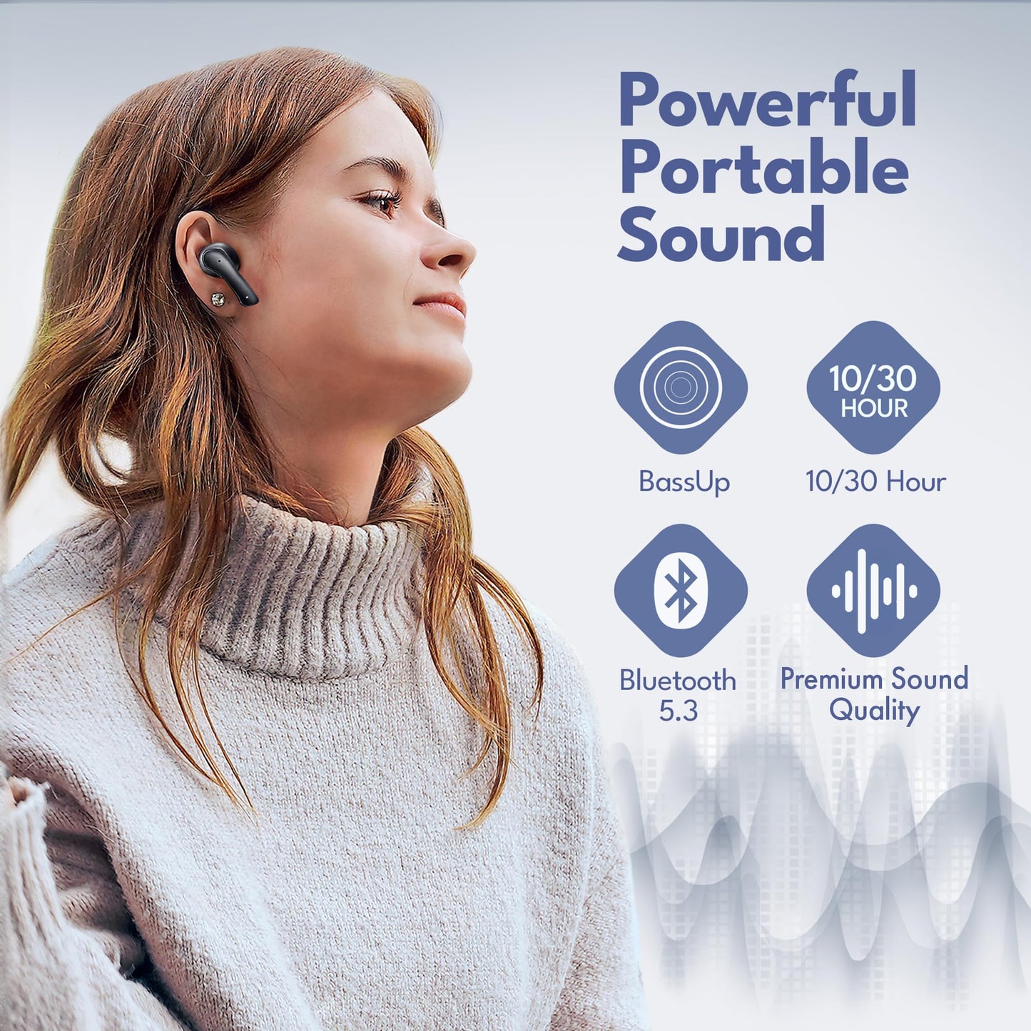 Groovz True Wireless Earbuds with Charging Case - Designed and Engineered in The USA - IPx4 Water Resistant Bluetooth Earbuds Compatible with Apple and Android - 27Hrs Battery Life - Teal