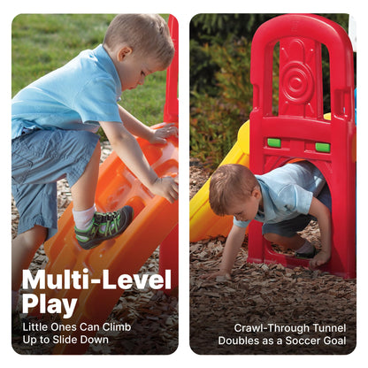 Step2 Game Time Sports Climber, Kids Indoor/Outdoor Playset, Backyard Playground Set, Slide, Climbing Wall, Basketball Hoop, Outside Jungle Gym, For Toddlers 2-6 Years Old