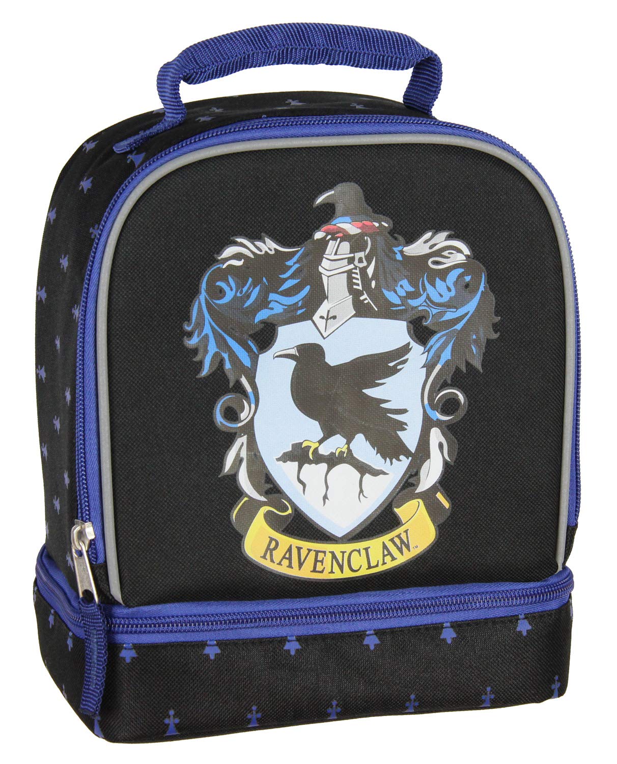 Bioworld Harry Potter Ravenclaw Crest Dual Compartment Lunch Bag Tote 10"