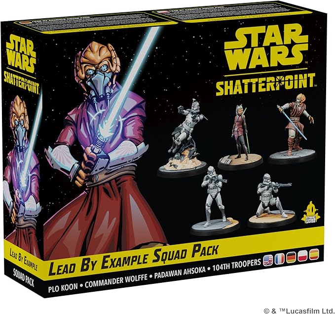 Star Wars Shatterpoint Lead by Example SQUAD PACK - Tabletop Miniatures Game Strategy Game for Kids and Adults Ages 14+ 2 Players 90 Minute Playtime Made by Atomic Mass Games