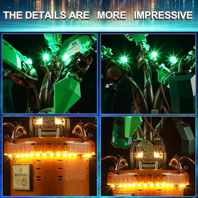 LED Light Kit for Lego 76433 Mandrake Set Compatible with Lego 76433 Building Blocks Model(Not Include Blocks Set)