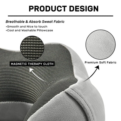 urnexttour Travel Pillow for Airplane-2 Pack Memory Foam Neck Pillows, Soft Support Travel Essentials for Travelling, Sleeping Rest, Car, Train and Home Use(Grey&Blue)