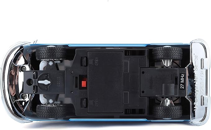 Maisto 1:24 RC VW Van Samba 2.4GHZ Remote Control Vehicle White/Blue (81529-00000009)