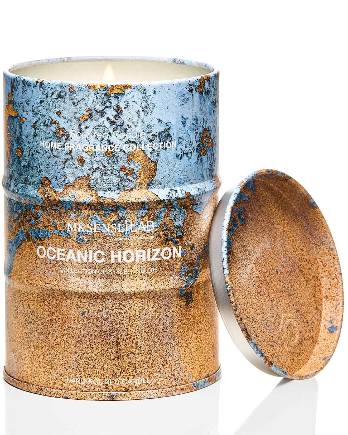 M&SENSE Oceanic Horizon Scented Candles Natural Non Toxic, Aromatherapy Candle for Stress Relief Meditation Relaxing, Housewarming Gifts for Women Men, 11.3oz 70 Hour Long Burning