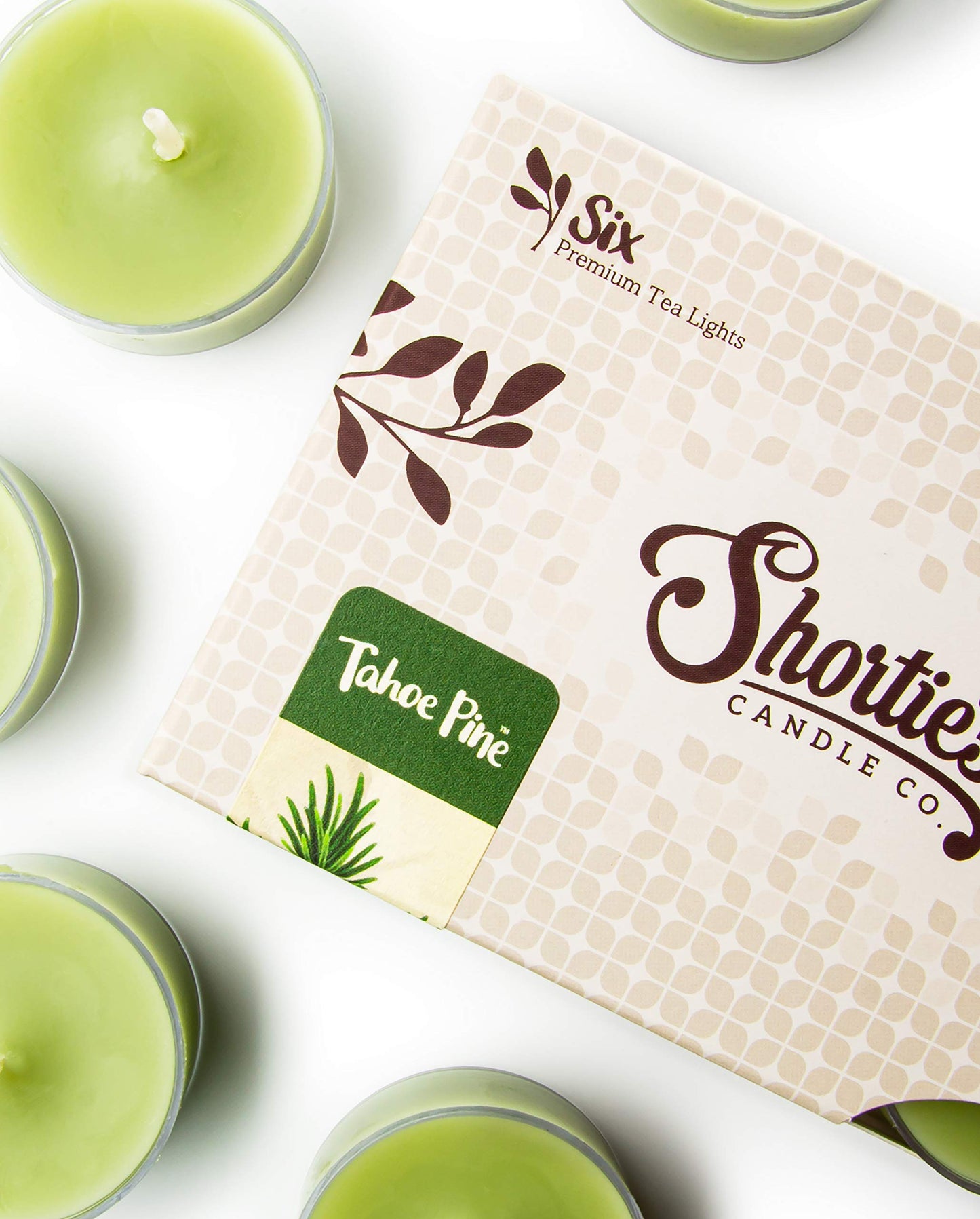 Tahoe Pine Premium Tealight Candles Multi Pack - Highly Scented with Essential & Natural Oils - 12 Green Tea Lights - Beautiful Candlelight - Made in the USA - Fresh & Clean Collection