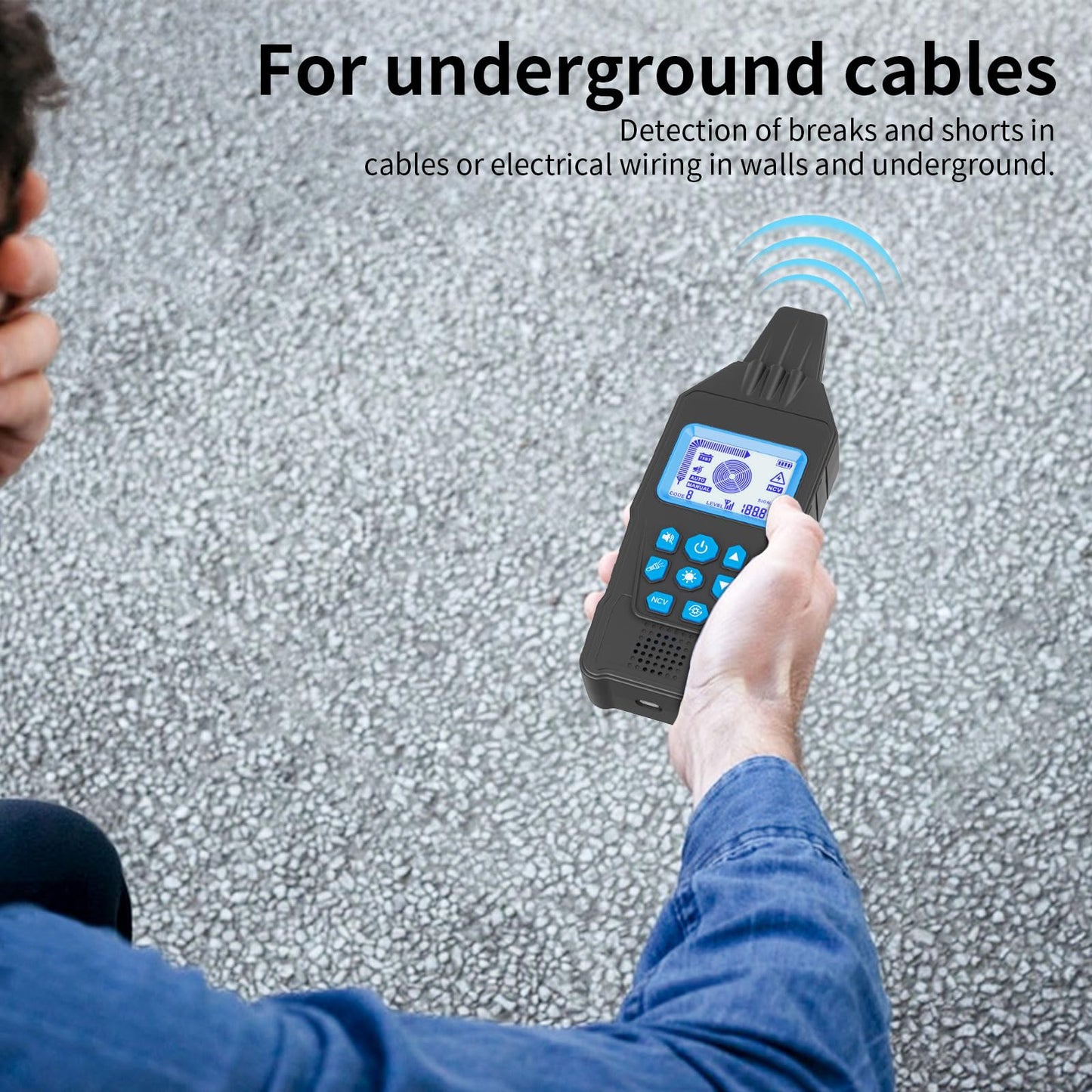 Underground Cable Tester & Circuit Breaker Finder – Professional Anti-Interference Wire Tracer for Buried Cable Locating & Broken Wire Detection