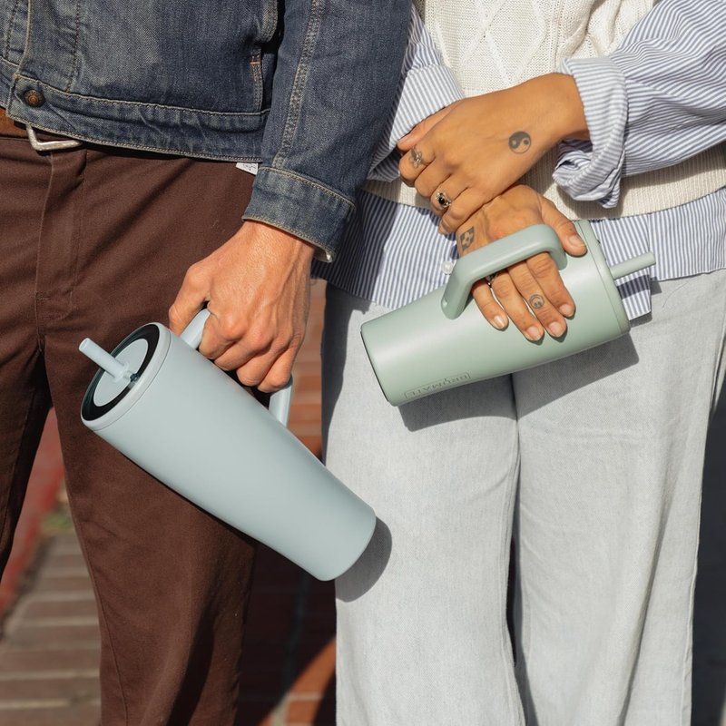BrüMate Era 30 oz Tumbler with Handle & Straw | 100% Leakproof Insulated Water Bottle Tumbler with Lid & Flexible SoftSip Straw | Made of Stainless Steel | Cup Holder Friendly | 30oz (Java)