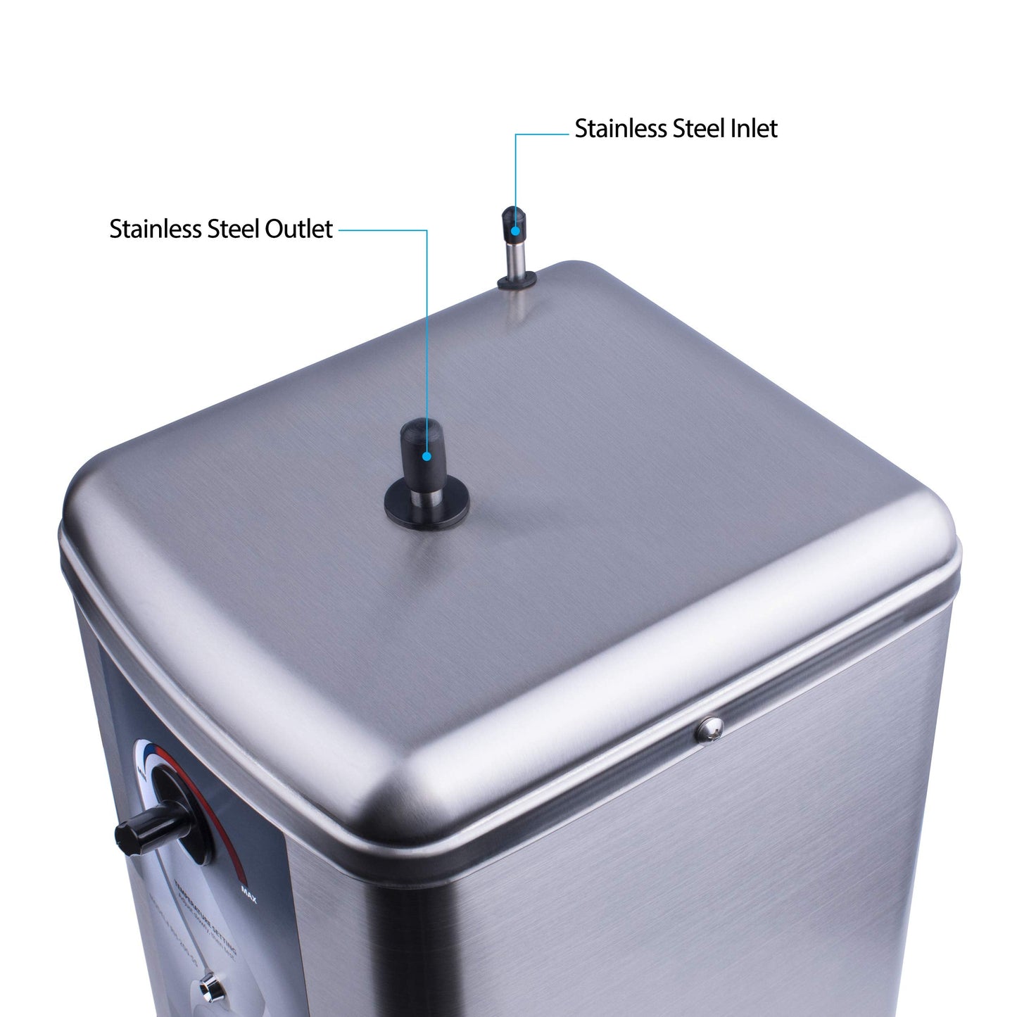 Ready Hot 41-RH-200-F570-CH Instant Hot Water Dispenser System, 2.5 Quarts Manual Dial Single Lever Hot Water Faucet, Polished Chrome