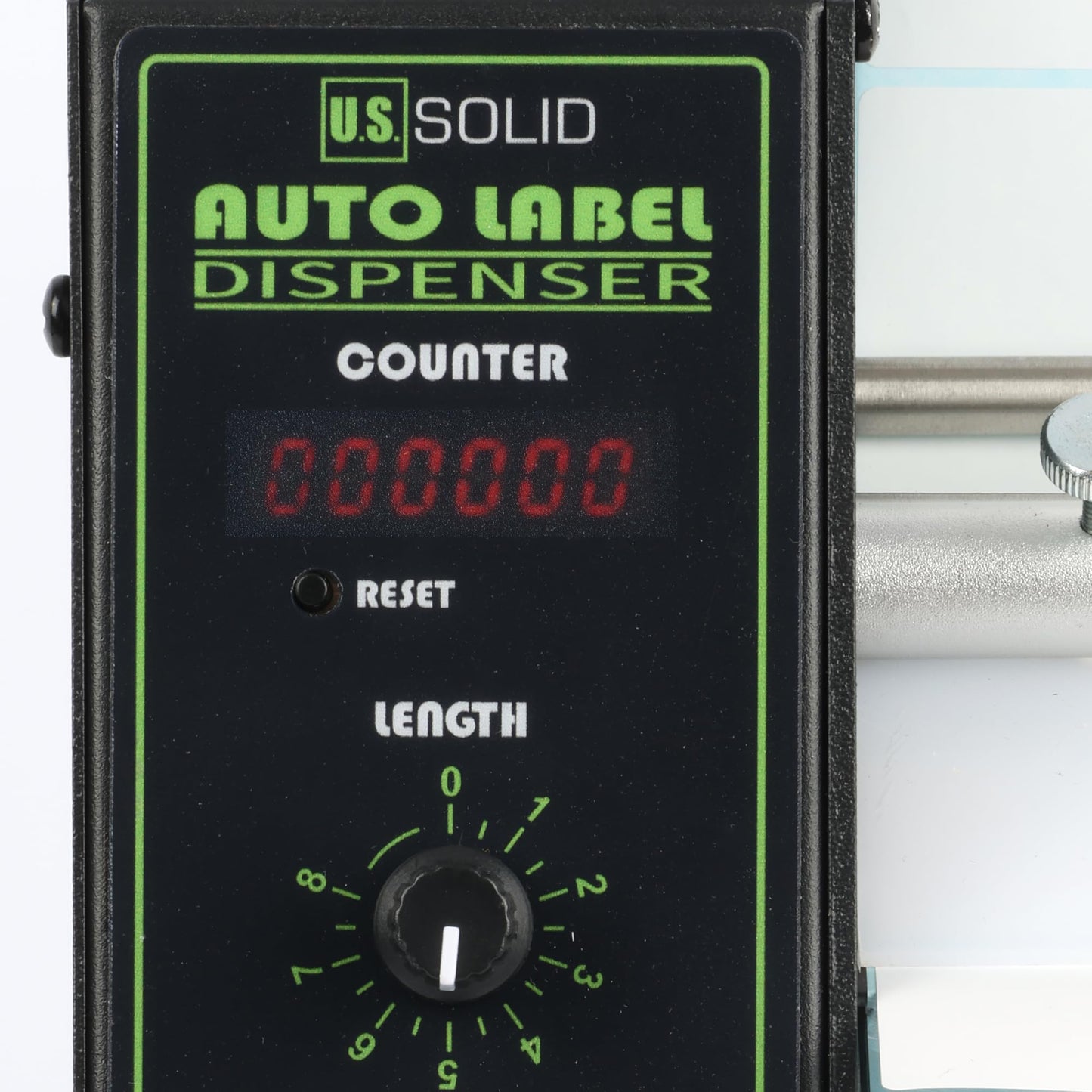 U.S. Solid Automatic Label Dispenser | Multi-Row Auto Counting 0-999999 | Label Width 0.16-5.51 in, Length 0.12-5.91 in | Adjustable Speed