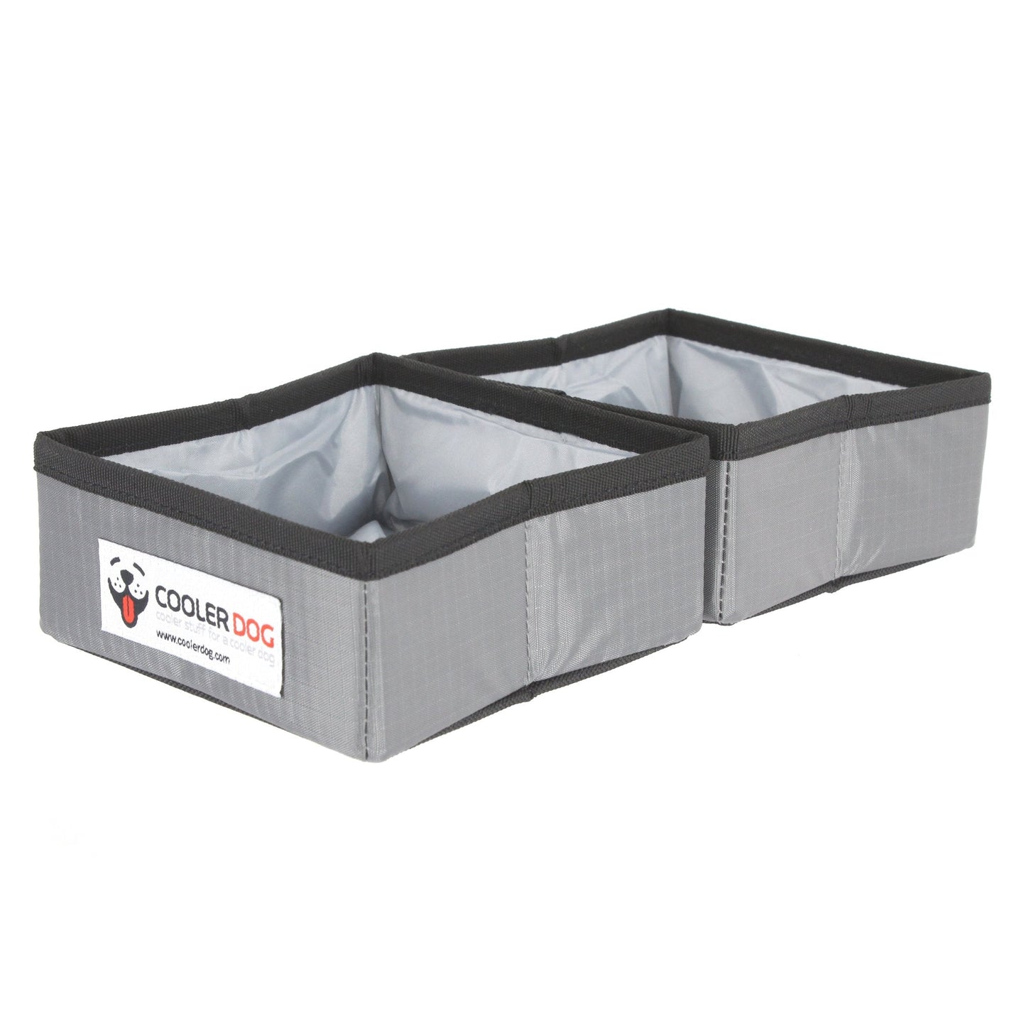 Pocket Bowl Dog - Collapsible, Foldable, Travel Pet Bowl for Food and Water Double Small (24 oz. x2)