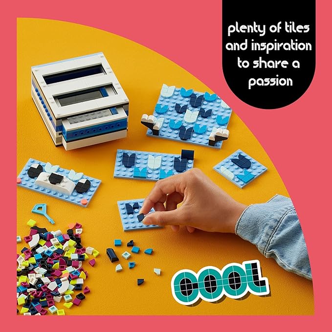 LEGO DOTS Creative Animal Drawer Building Toy 41805 Buildable Treasure Box Jewelry Box Desk Caddy Storage Box Arts and Crafts DIY Toy Mosaic Making Kit for Creative Kids Boys Girls Age 6+