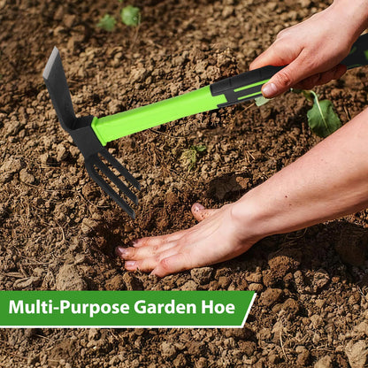 NAUKII 15 inch Garden Hoe Durable and Comfortable Handle Garden Tools for Flower Work