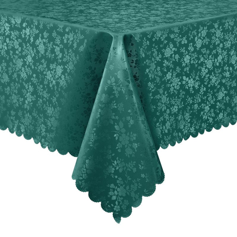 Smiry Rectangle Table Cloth, Waterproof Heavy Duty Vinyl Tablecloths, Wipeable Washable Table Cover for Kitchen and Dining Room (Green, 52" X 70")