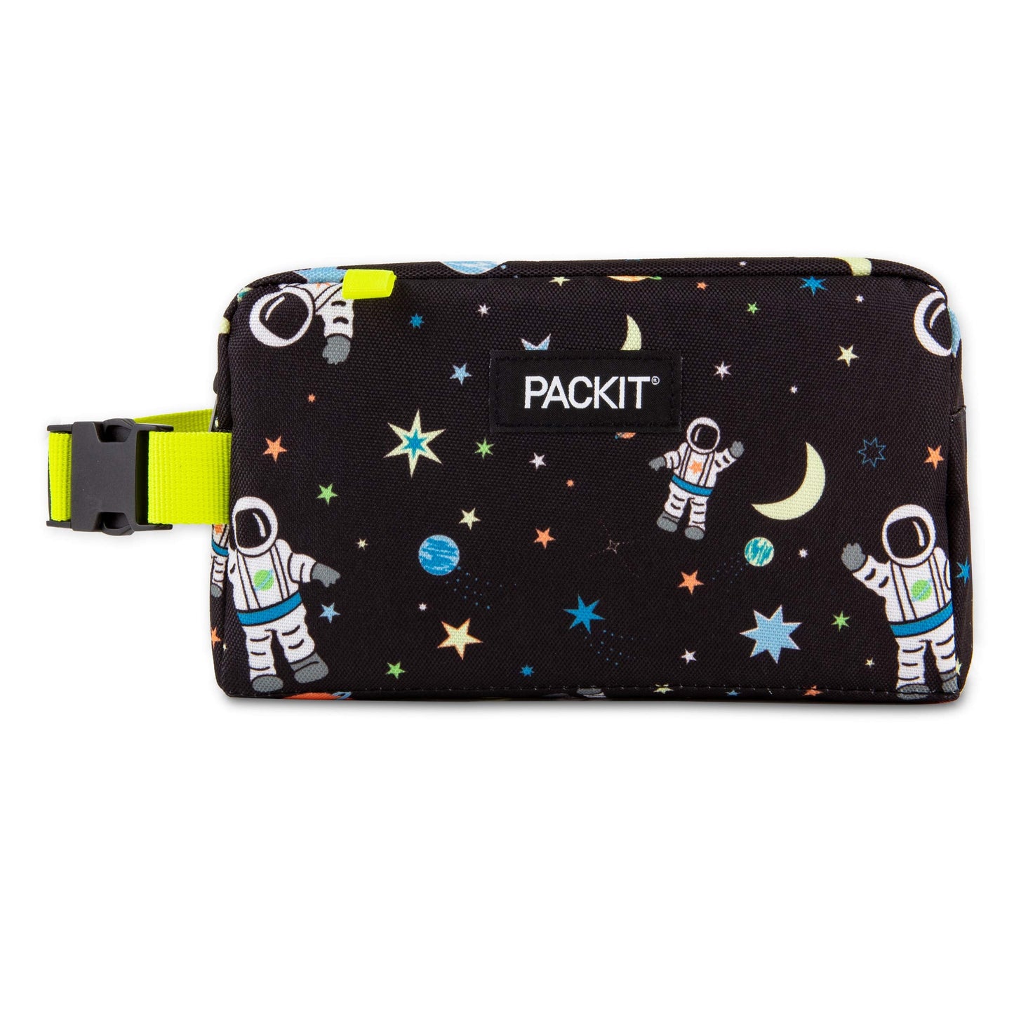 PackIt® Freezable Snack Box, Checked Out, Built with ECOFREEZE Technology, Collapsible, Reusable, Zip Closure with Buckle Handle, Designed For Work Snacks, Fresh Snacks On the Go, Adults, and All Ages