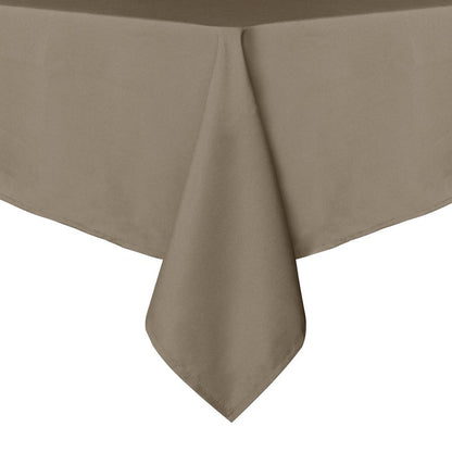 sancua Rectangle Tablecloth - 70 x 90 Inch - Stain and Wrinkle Resistant Washable Polyester Table Cloth, Decorative Fabric Table Cover for Dining Tables, Buffet Parties and Camping, Taupe