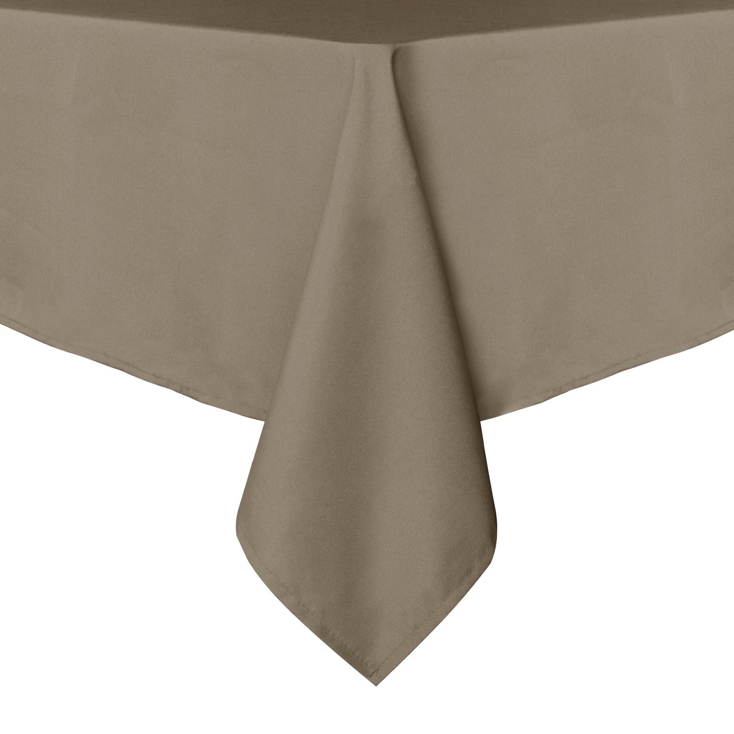 sancua Square Tablecloth - 70 x 70 Inch - Stain and Wrinkle Resistant Washable Polyester Table Cloth, Decorative Fabric Table Cover for Dining Tables, Buffet Parties and Camping, Taupe