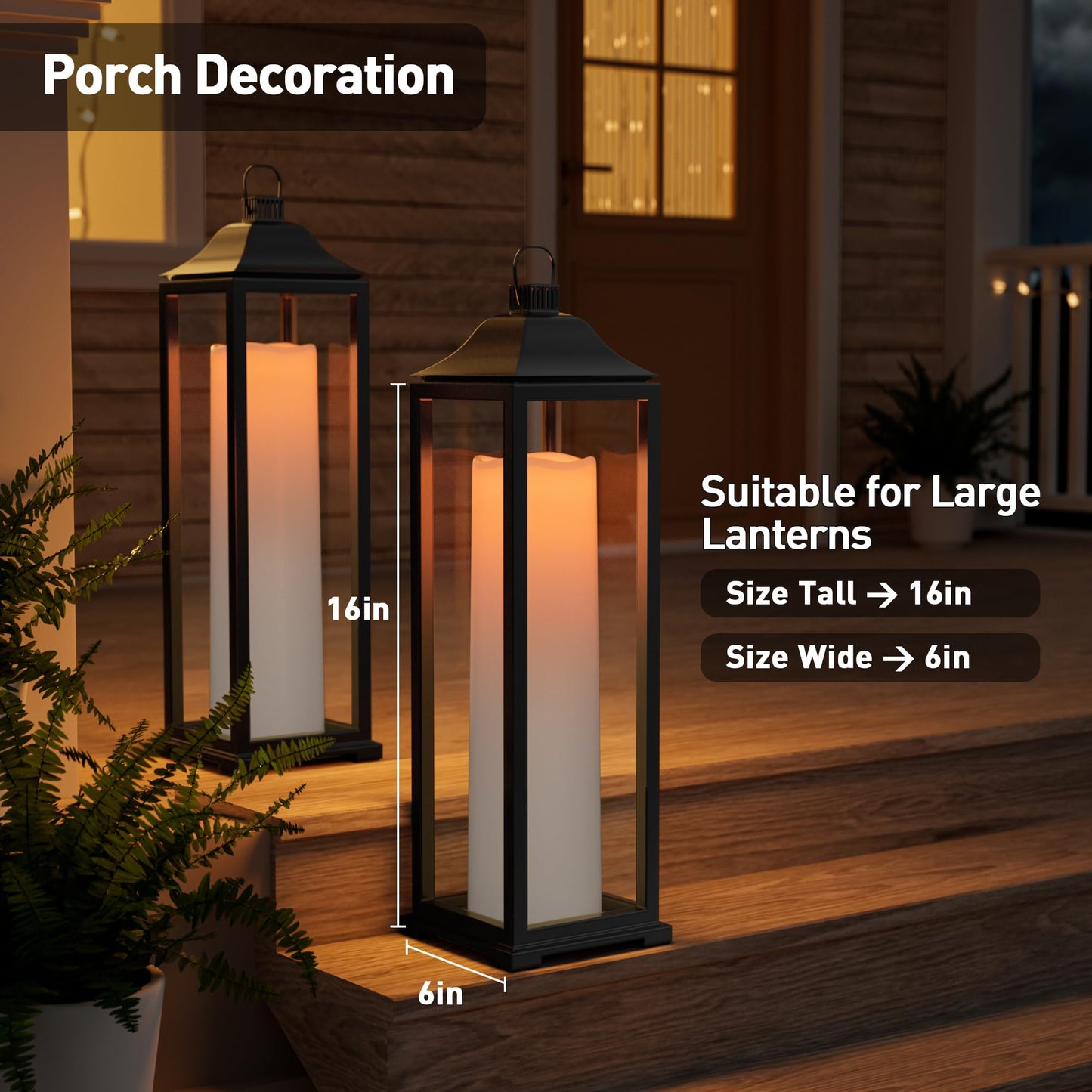 14"×4" Large Outdoor Candles with Timer Waterproof LED Flameless Pillar Candles Battery Operated with Remote Flicking Plastic for Home Decoration Porch Patio Wedding Fireplace Lantern, White