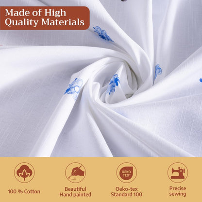 Maison d' Hermine Table Cloth Rectangle Table 100% Cotton 70 x 108 Inches Tablecloth Reusable Decorative for Dining Kitchen Room Farmhouse Home Gifts for Mothers Day Spring Summer - Amsterdam Canals