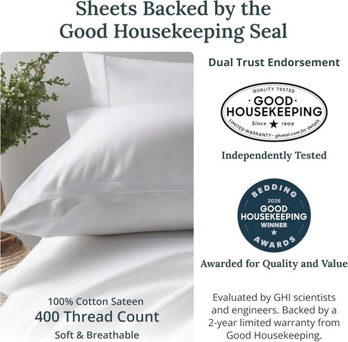 California Design Den Twin Bed Sheets Set - 100% Cotton, 400 Thread Count, Silky Smooth Sateen - Burgundy Red